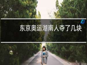 东京奥运湖南人夺了几块金牌