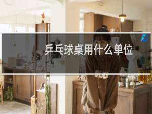 乒乓球桌用什么单位