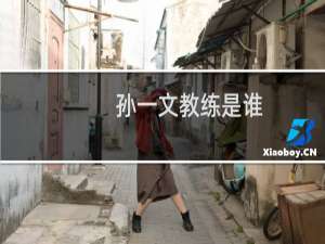 孙一文教练是谁