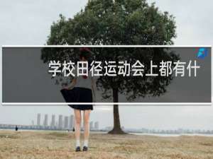 学校田径运动会上都有什么