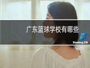 广东篮球学校有哪些