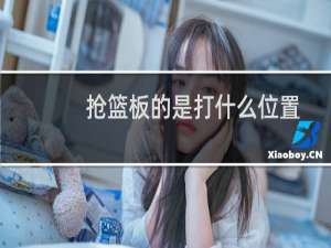 抢篮板的是打什么位置