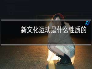 新文化运动是什么性质的运动