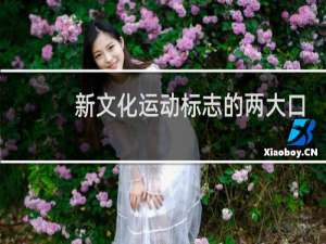 新文化运动标志的两大口号是什么
