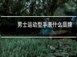 男士运动型手表什么品牌好