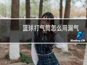 篮球打气筒怎么用漏气