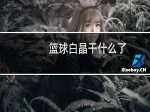 篮球白晶干什么了
