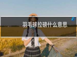 羽毛球拉磅什么意思