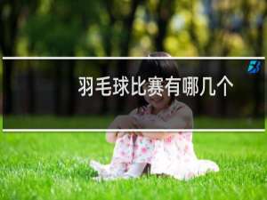 羽毛球比赛有哪几个