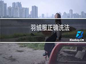 羽绒服正确洗法 - 羽绒服的洗涤方法及保养方法