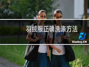 羽绒服正确洗涤方法 - 羽绒服正确洗法