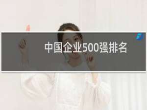 中国企业500强排名（中国企业500强公司名单）