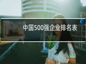 中国500强企业排名表（中国企业总资产排名）
