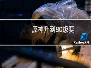 原神升到80级要多少经验书