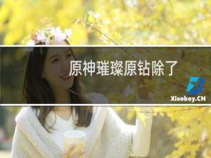 原神璀璨原钻除了主角还能突破谁