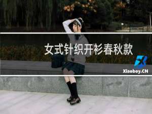 女式针织开衫春秋款