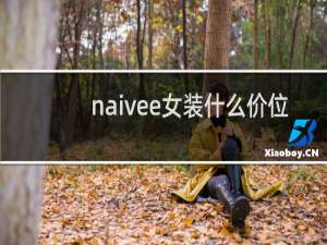 naivee女装什么价位