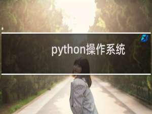 python操作系统