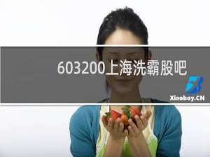 603200上海洗霸股吧 - 上海洗霸股票股吧