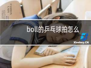 boll的乒乓球拍怎么样