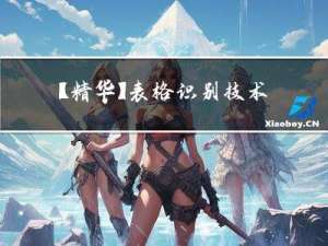 【精华】表格识别技术-MI