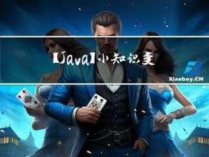 【Java】小知识：变量