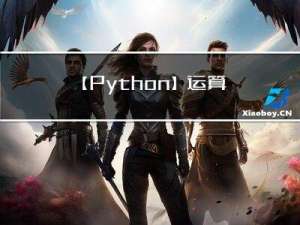 【Python】运算符 ( 算术运算符 | 赋值运算符 )