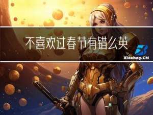 不喜欢过春节有错么英语
