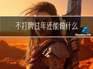 不打牌过年还能做什么生意