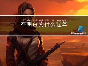 不明白为什么过年