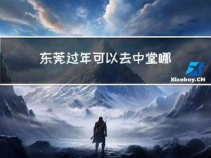 东莞过年可以去中堂哪里