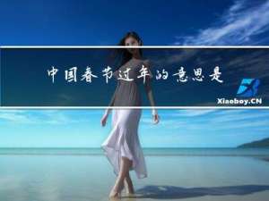 中国春节过年的意思是什么