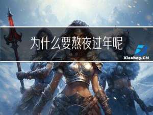 为什么要熬夜过年呢