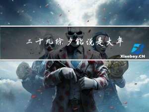 二十九除夕能说是大年吗