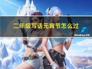 二年级写话元宵节怎么过