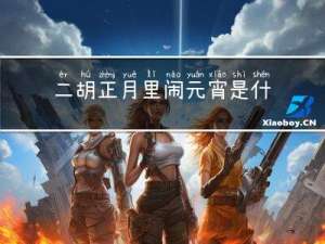 二胡正月里闹元宵是什么弦