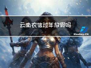 云南农信过年放假吗