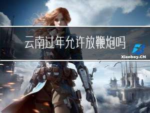 云南过年允许放鞭炮吗吗