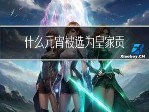 什么元宵被选为皇家贡品