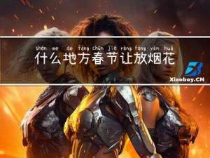 什么地方春节让放烟花