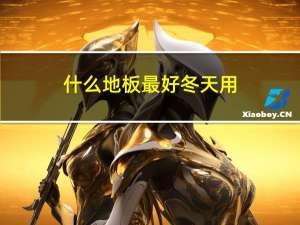 什么地板最好冬天用