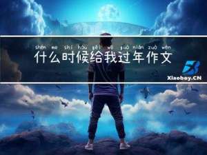 什么时候给我过年作文