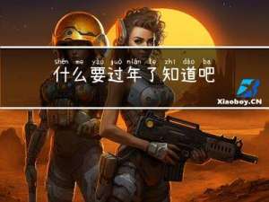 什么要过年了知道吧