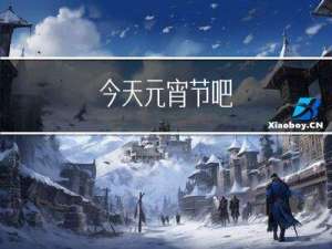 今天元宵节吧