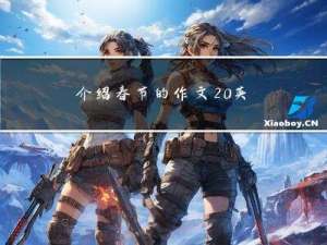 介绍春节的作文 英语