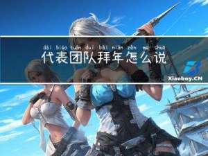代表团队拜年怎么说