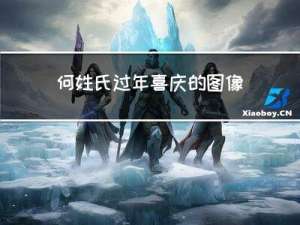 何姓氏过年喜庆的图像何