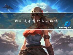 你们过年有什么风俗吗英文