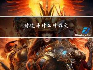 你过年什么呀作文