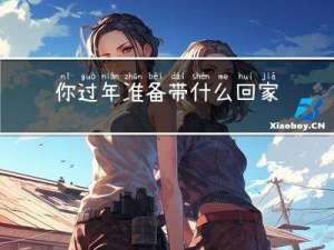 你过年准备带什么回家英语
